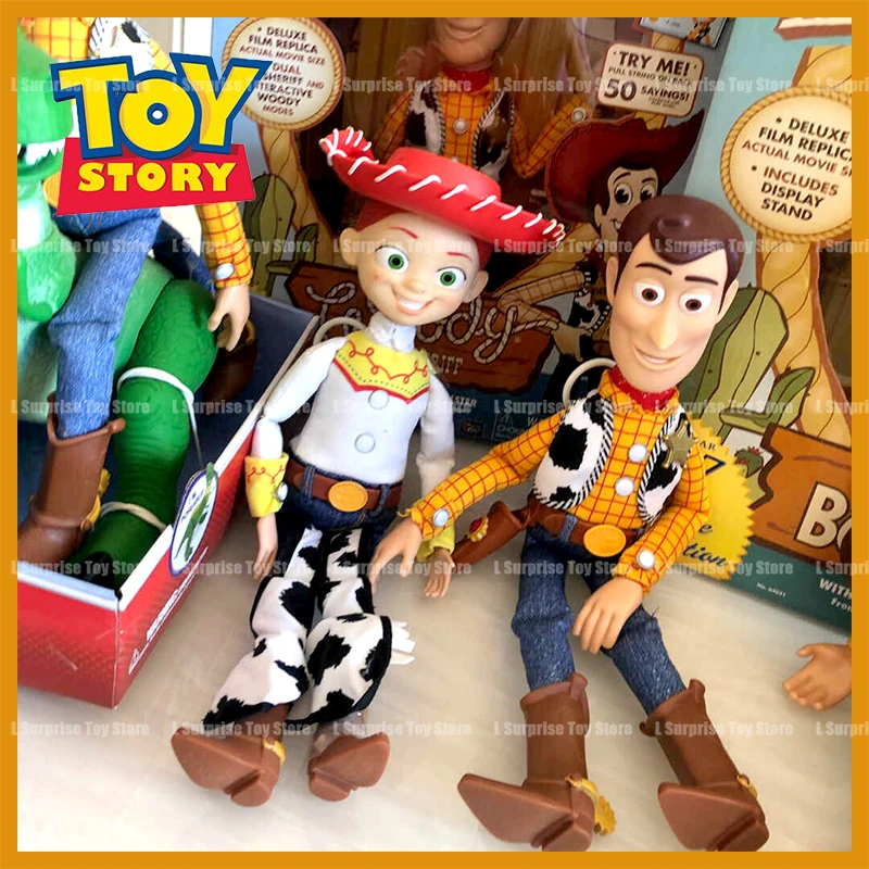 

Original Toy Story Figures Toys Woody Jessie Buzz Lightyear Action Figure Doll Figurine Birthday Party Decoration Gifts Kids Toy