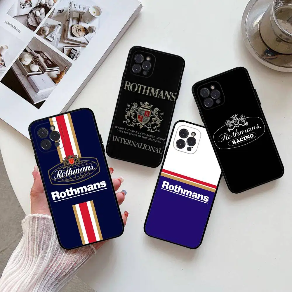 Фото Крутой чехол для телефона R-Rothmans Cigarettes для iPhone 17 16 15 14 13 12 11 Pro Max Plus Mini, силиконовый, черный №4