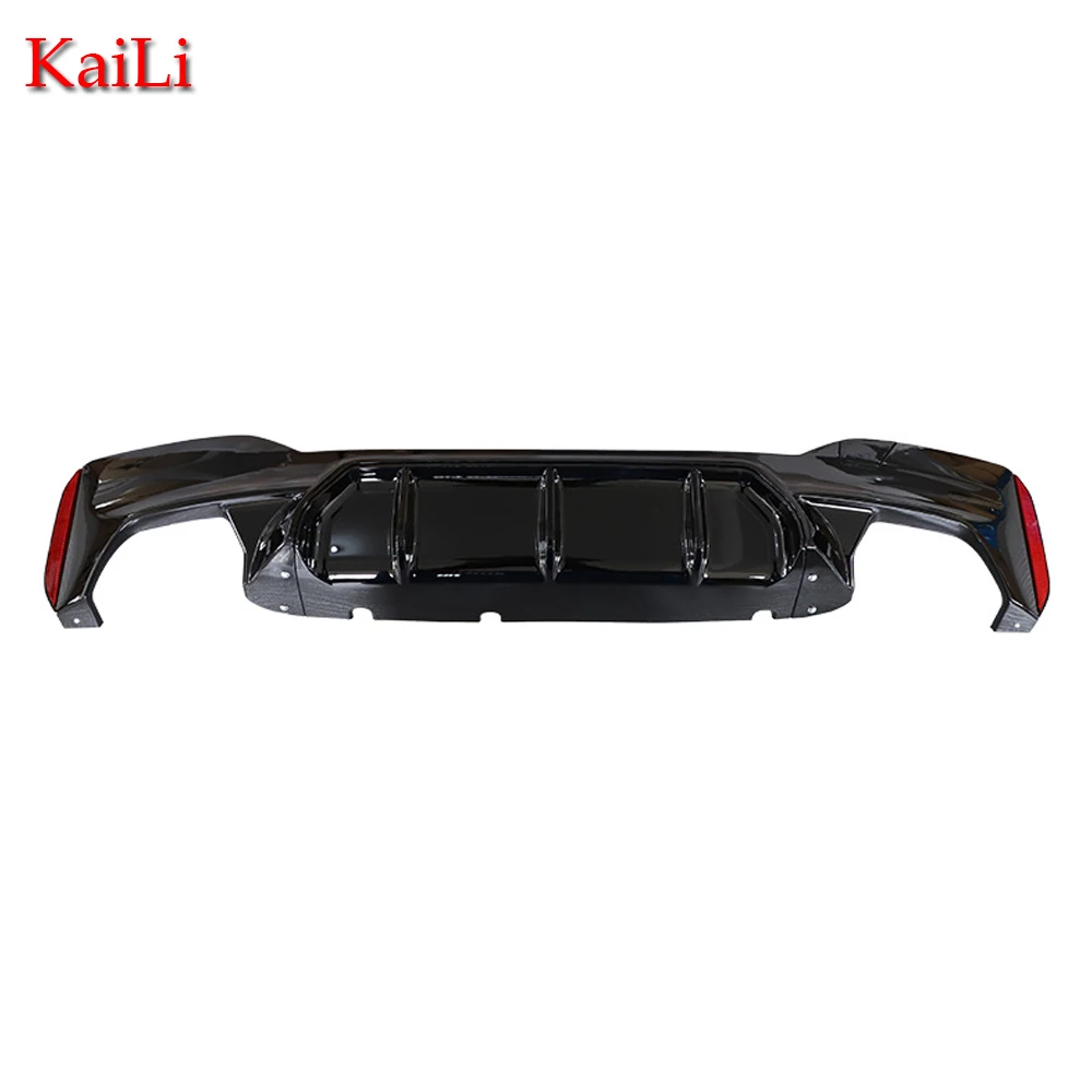 Глянцевый черный задний диффузор для BMW 5 серии G30 G31 M посылка 2017-2024 бампер внешняя