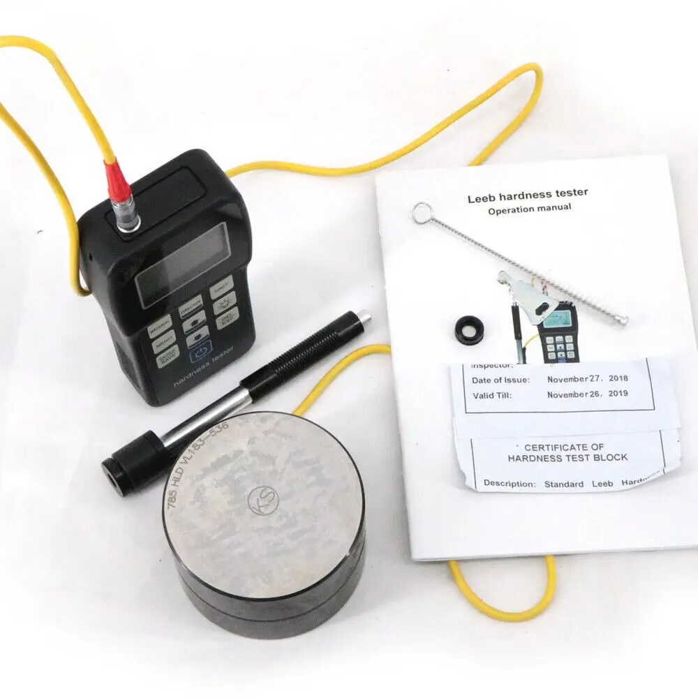 Стандартный цифровой тестер твердости Leeb HRC HRB HL HB HV HS тестирование значений