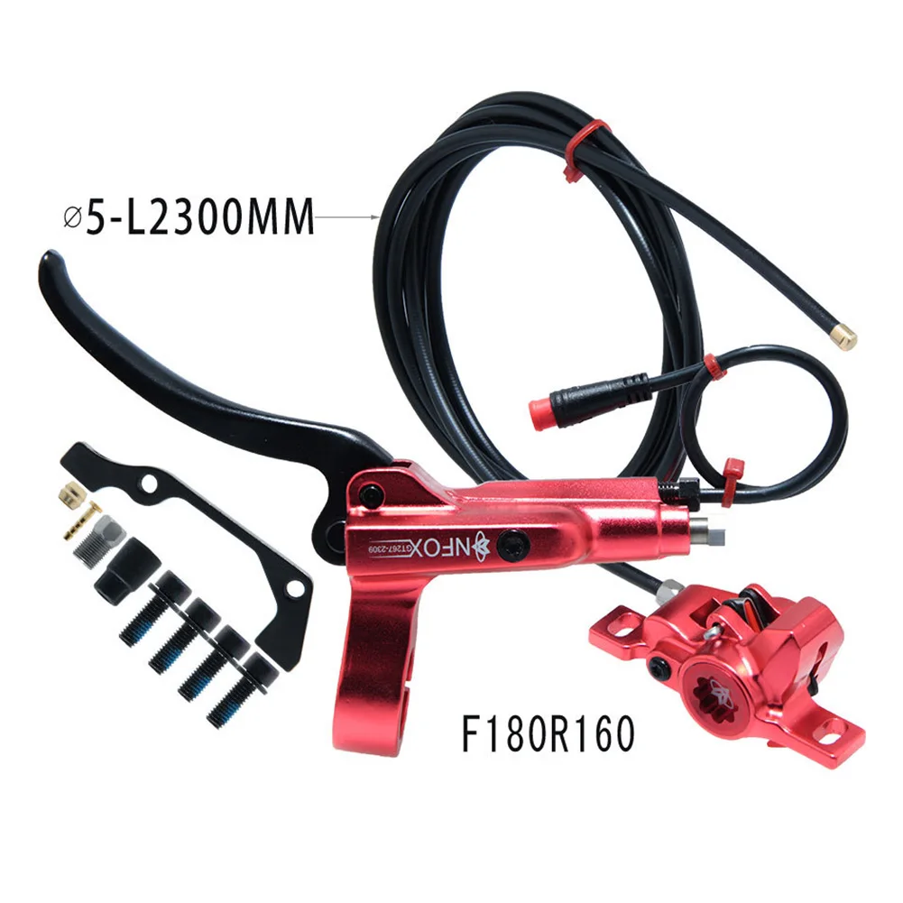 

Left Hand Rear Hydraulic Oil Brake Power Off Electric Bicycle For E-bike Bicycle Components & Parts Electric Bicycle Components