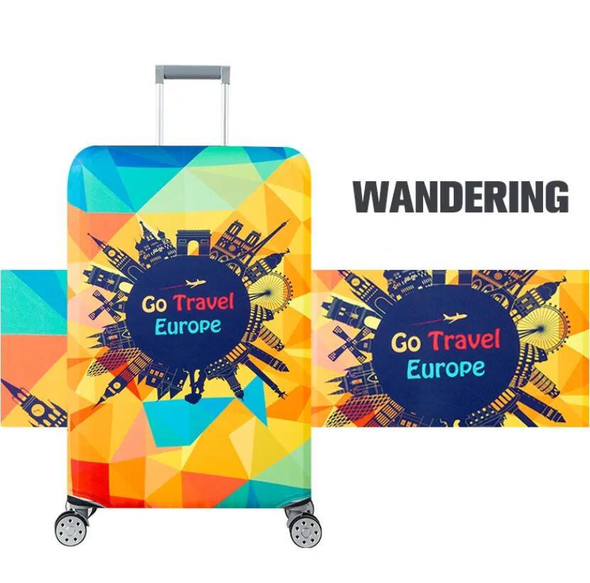 Thickened Travel Suitcase Protective Cover Luggage Case High Stretch Luggage Dust Cover Apply to 18''-32'' Suitcase