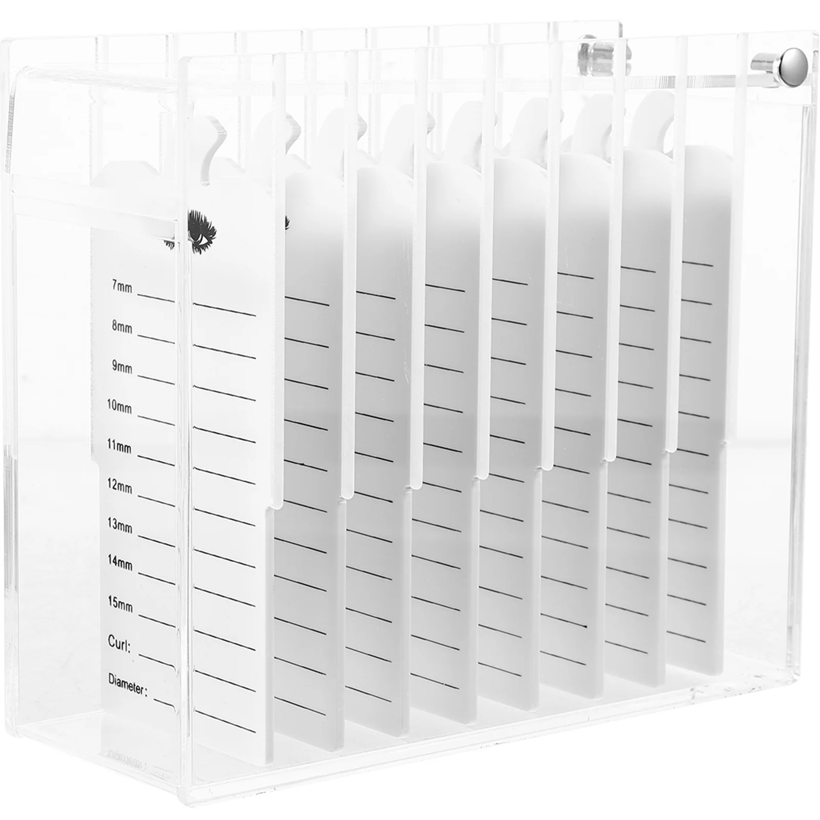 

Portable Eyelash Storage Case Makeup Girl Organizer Travel Simple Holder Acrylic Clear