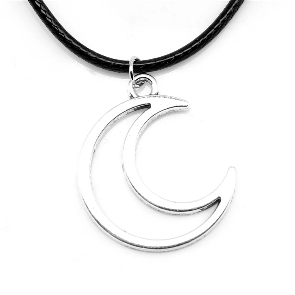 

1 шт. античное серебряное ожерелье 26x30 мм с полыми лунами Ручные ювелирные изделия Diy