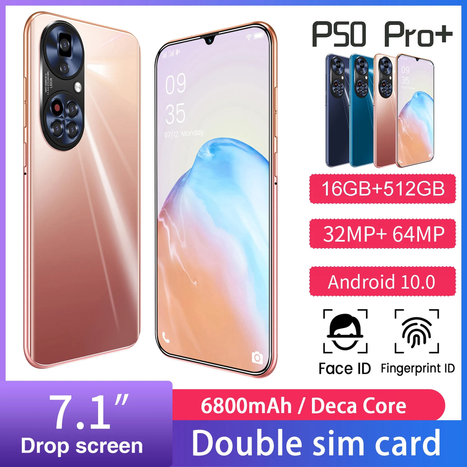 

Смартфон P50 Pro, 2022 дюйма, 7,1*1440, 3440/256 ГБ, 32 + 64 мМп, 512 мА · ч