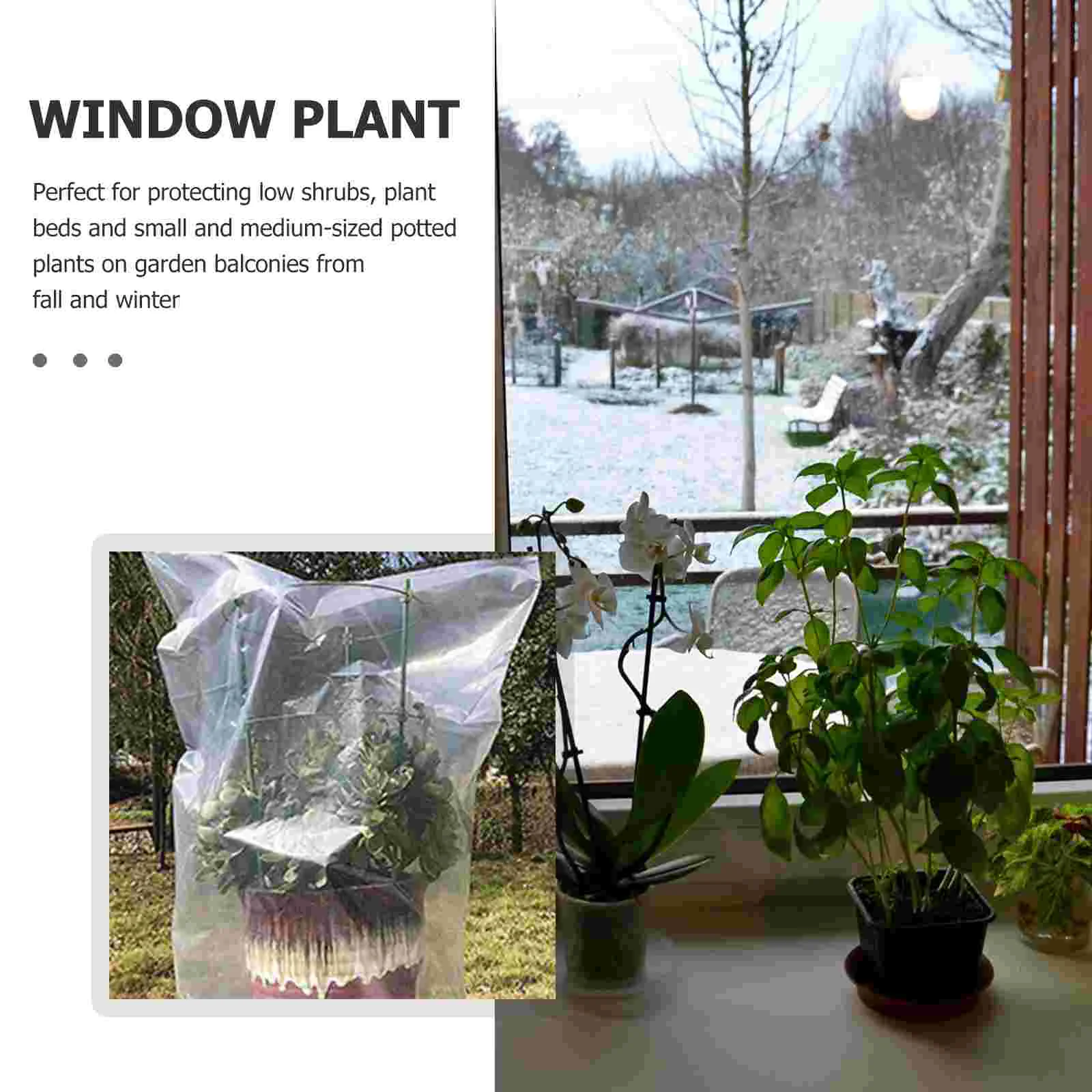 Чехлы на деревья для укрытия растений зимней уличной защитной сумки пластиковая