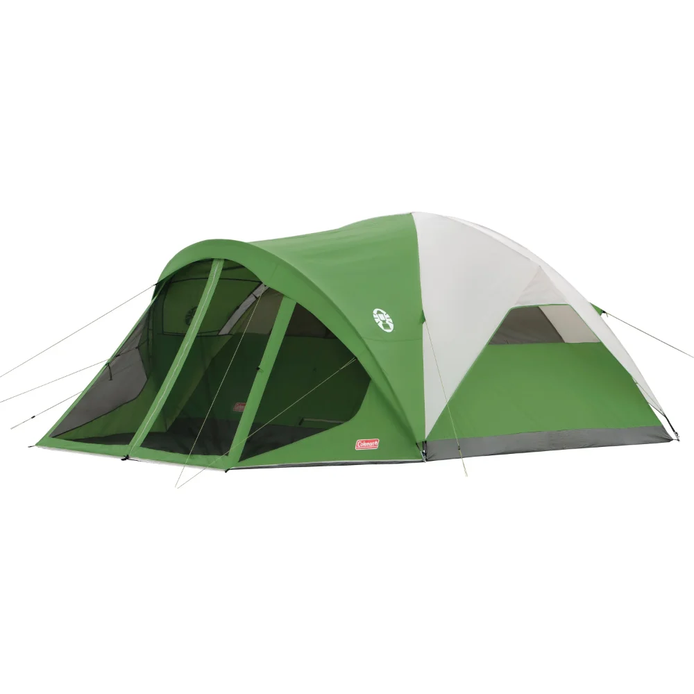 

Coleman Evanston 6-Person Dome Tent with Screen Room, 2 Rooms, Green tent tent camping