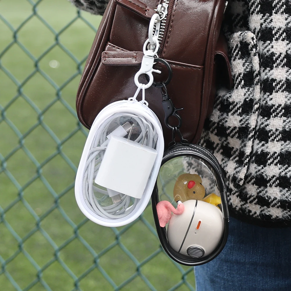 Прозрачный держатель для зарядного кабеля органайзер проводов легкий Чехол