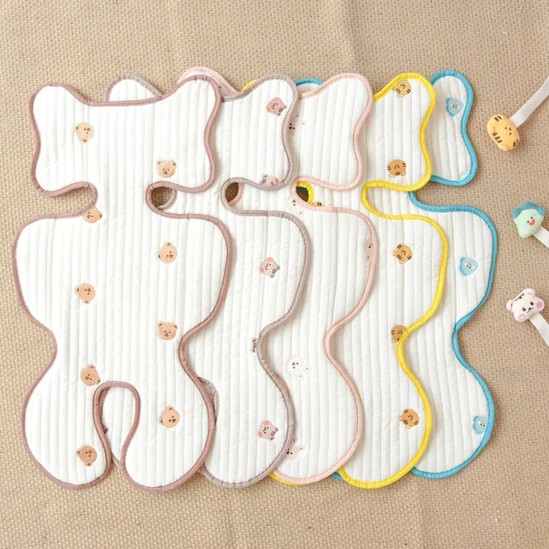 

Сиденье для детской коляски Подушка, хлопчатобумажный коврик, моющаяся дышащая подстилка для новорожденных, аксессуары для летней коляски