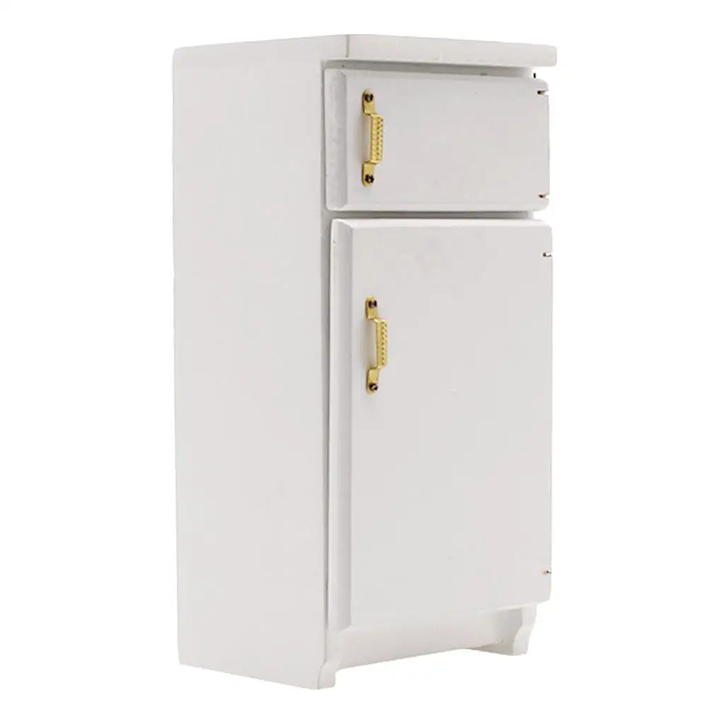 1:12 мини-холодильник деревянный миниатюрный кукольный домик с четырьмя планками