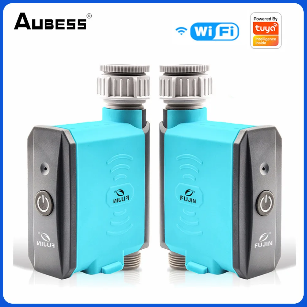 

Aubess Tuya Drip Watering Timer Irrigation Bluetooth WiFi gateway Automatic Watering System soil temperature humidity Sensor