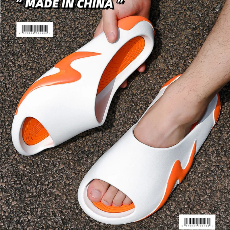 

Men's Slippers Summer Men EVA Soft Beach Slippers Platform Bathroom Home Anti-slip Slippers for Mens Slippers Shower Slippers