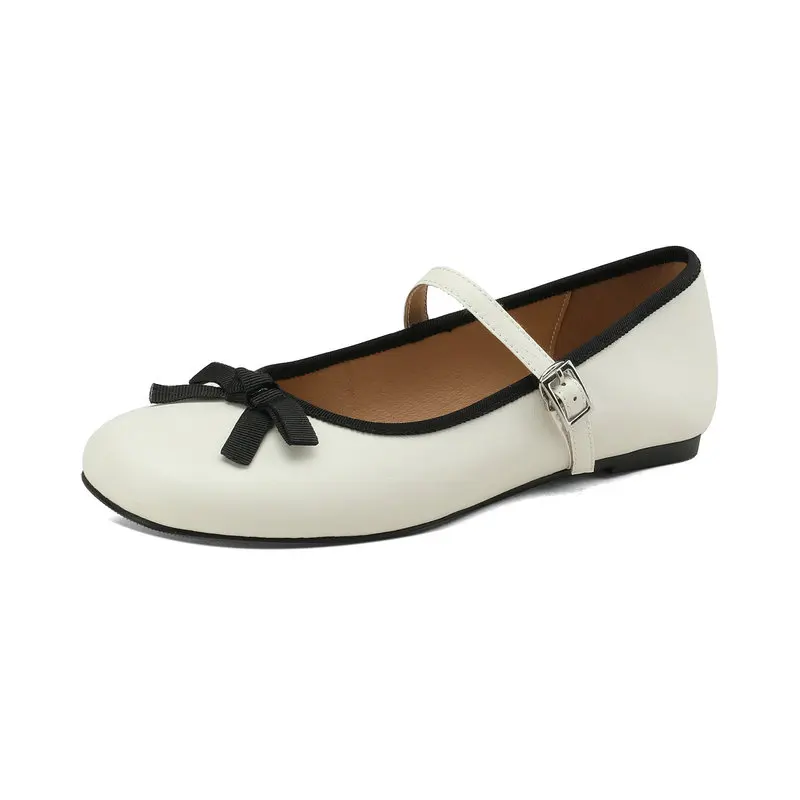 

Mary Janes Flats Women Genuine Leather Ballet Shoes Highly Recommend Elegant Princess Shoes Comfortable Soft For Walk Birthday