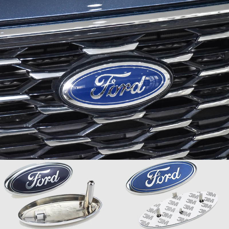 

Car Front and Rear Hood Badge Emblem Stickers for Ford Focus MK1 MK2 MK3 Fiesta Bronco Escape Fusion Explorer Maverick Raptor