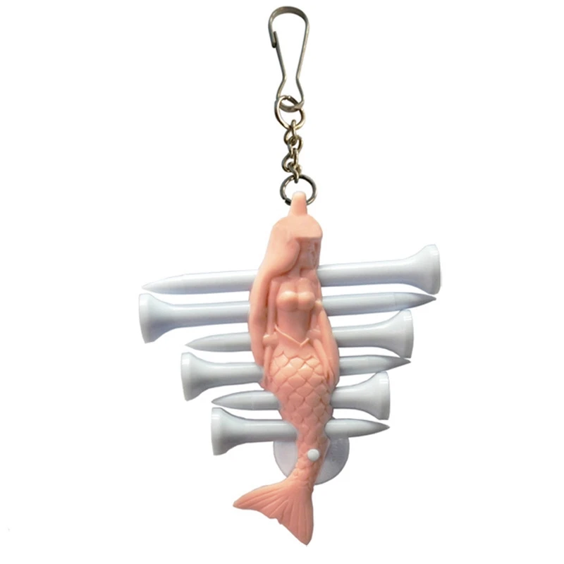 

Golf Tee Holder With Keychain Mermaid Key Chain Design Adopting Premium For Golf Lovers