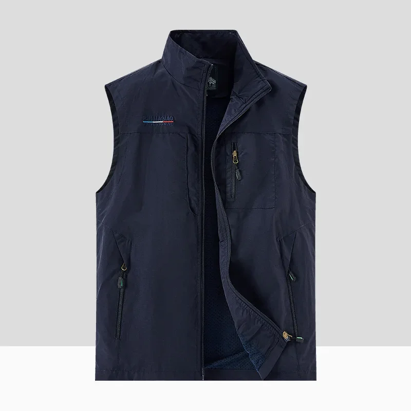 Весенне-осенний новый мужской уличный повседневный жилет для фотографии рыбалки