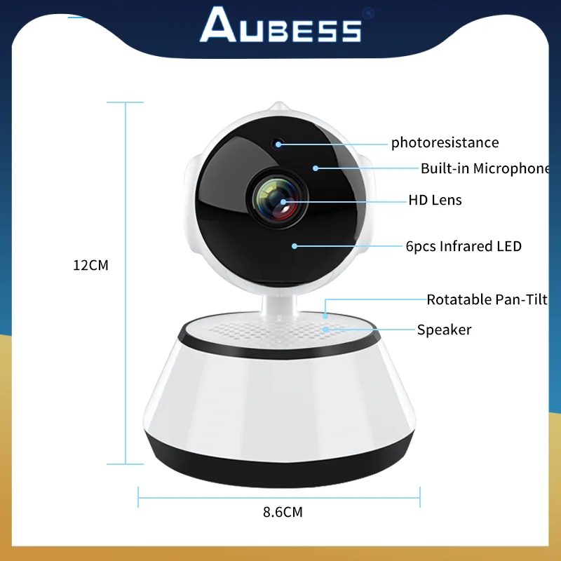 

Беспроводная Ip-камера видеонаблюдения с поддержкой Wi-Fi