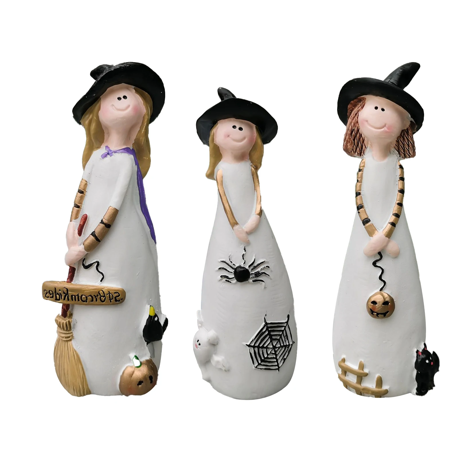 

Фигурки Хэллоуин, ведьмы, сестры, интерьерные украшения, садовое украшение для детей, девочек, мальчиков вечерние праздничные подарочные иг...