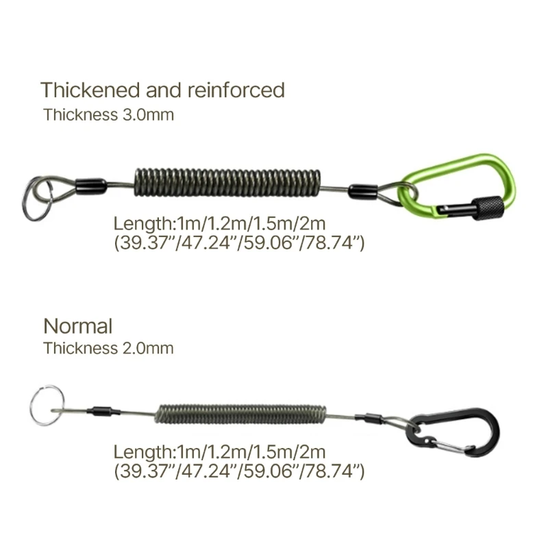 Многофункциональные страховочные ремешки для рыбалки выдвижные спиральные