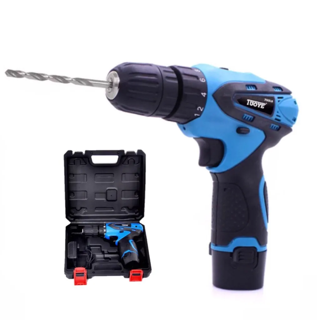 

New Panaletrik Power Cordless Drill 12V-16.8V Dual Speed Rechargeable Screwdriver Drill Set