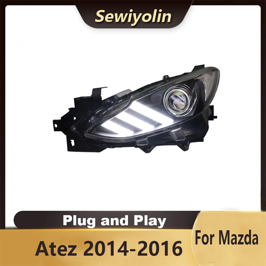 Для Mazda 6 Atez 2014-2016 автомобильные аксессуары фара в сборе светодиодные фонари лампа