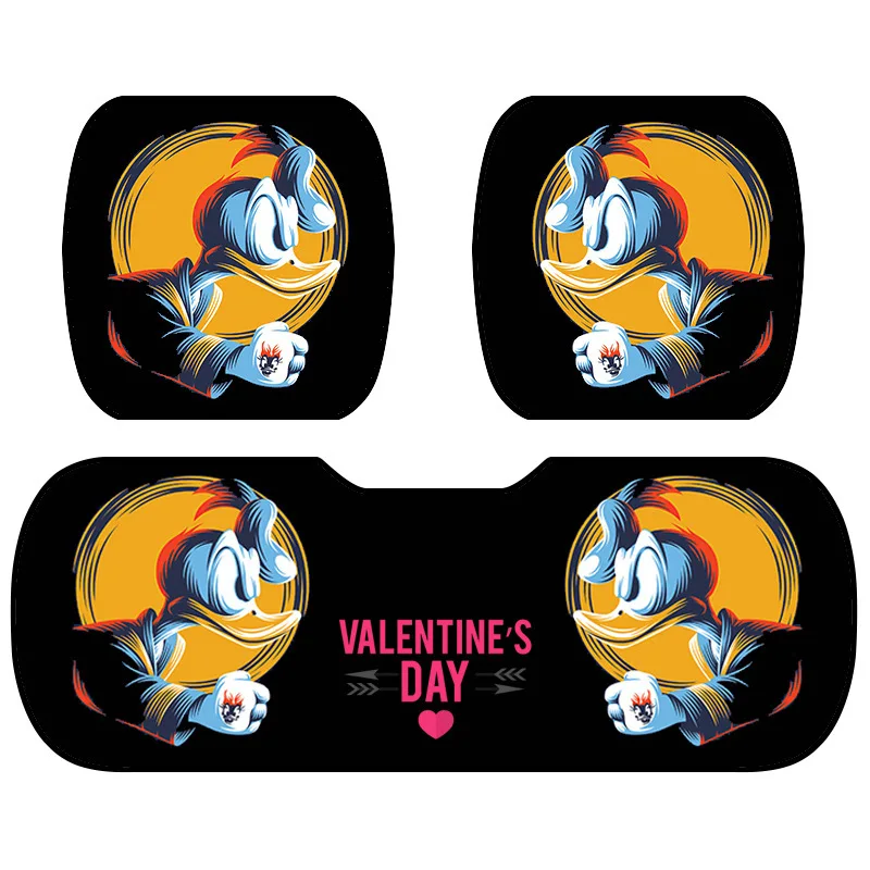 

Disney Car cushion plush cartoon cute Donald Duck Kawaii seat cushion rear three piece covers for cars full set car accessories
