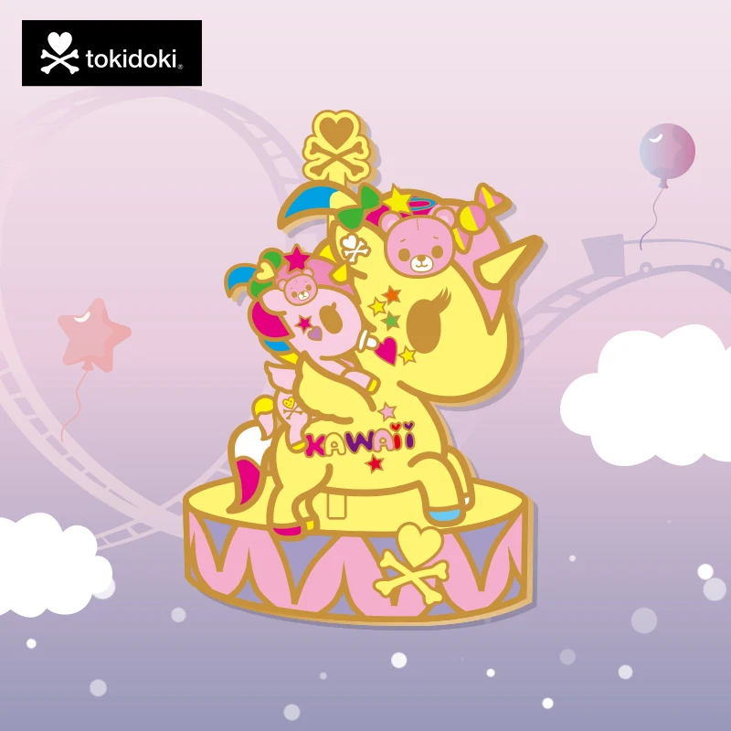

Tokidoki Amoy Bambino Series Unicorn and Baby Badge Blind Box Girl Souvenir Gift Kawaii Birthday Gift Mystery Box Anime Pins