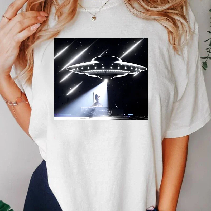 Хлопковая футболка с коротким рукавом и принтом для женщин мужчин