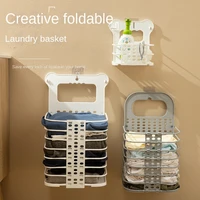 folding laundry basket punch free wall hanging laundry basket dirty clothes basket lou toy storage