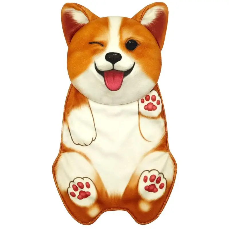 

Corgi Towel Kitchen Soft Face Corgi Towels For Bathroom Cute Decor Dog Mom Gifts Decorative Hanging Washcloths Face For Men And