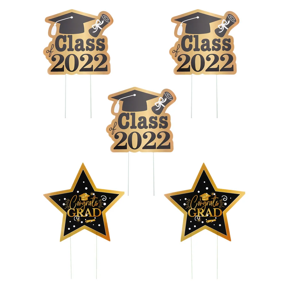 

1 компл. Градиентные дворные знаки Патио газон стоянки Выпускной Вечеринка двор знаки Декор