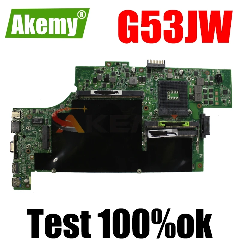 

Материнская плата для ноутбука ASUS G53JW G53J G53 HM55 4 слота протестированная 100% рабочая оригинальная материнская плата