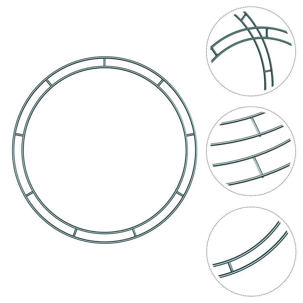 Гирлянда-обруч кольцо твердая структура венок железная рама петля круглая