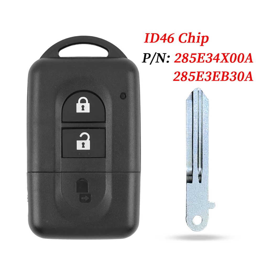 

Бесключевой дистанционный ключ Liberty 433 МГц 4D60/46 PCF7936 чип для Nissan X-trail Qashqai Pathfinder 2007-2015 285E34X00A/285E3EB30A