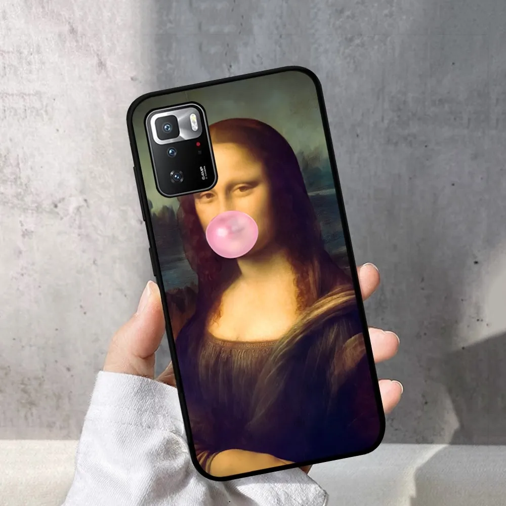 Чехол для телефона Funny Art Mona Lisa Redmi Note 4 X 5 A 6 7 8 T 9 9S 10 11 11S 11Epro Poco M3 Pro