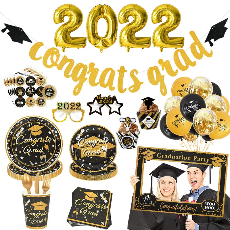 

Graduation Balloons 2022 Graduation Party Decorations Congrats Grad Banner Graduation Backdrop Class Of 2022 Photo Booth Props