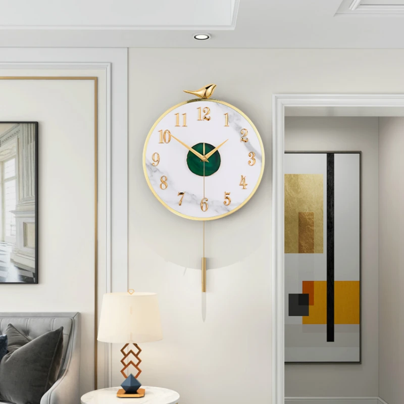 

Large Golden Wall Clock Silent Modern Design Creative Golden Nordic Luxury Wall Clock Living Room Horloge Murale Home Decor
