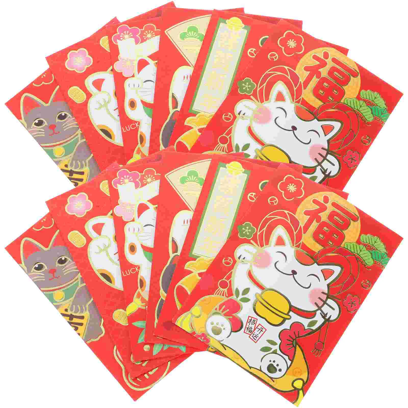 

24pcs Money Envelope Festival Red Envelopes Cartoon Wedding Party Red Envelopes