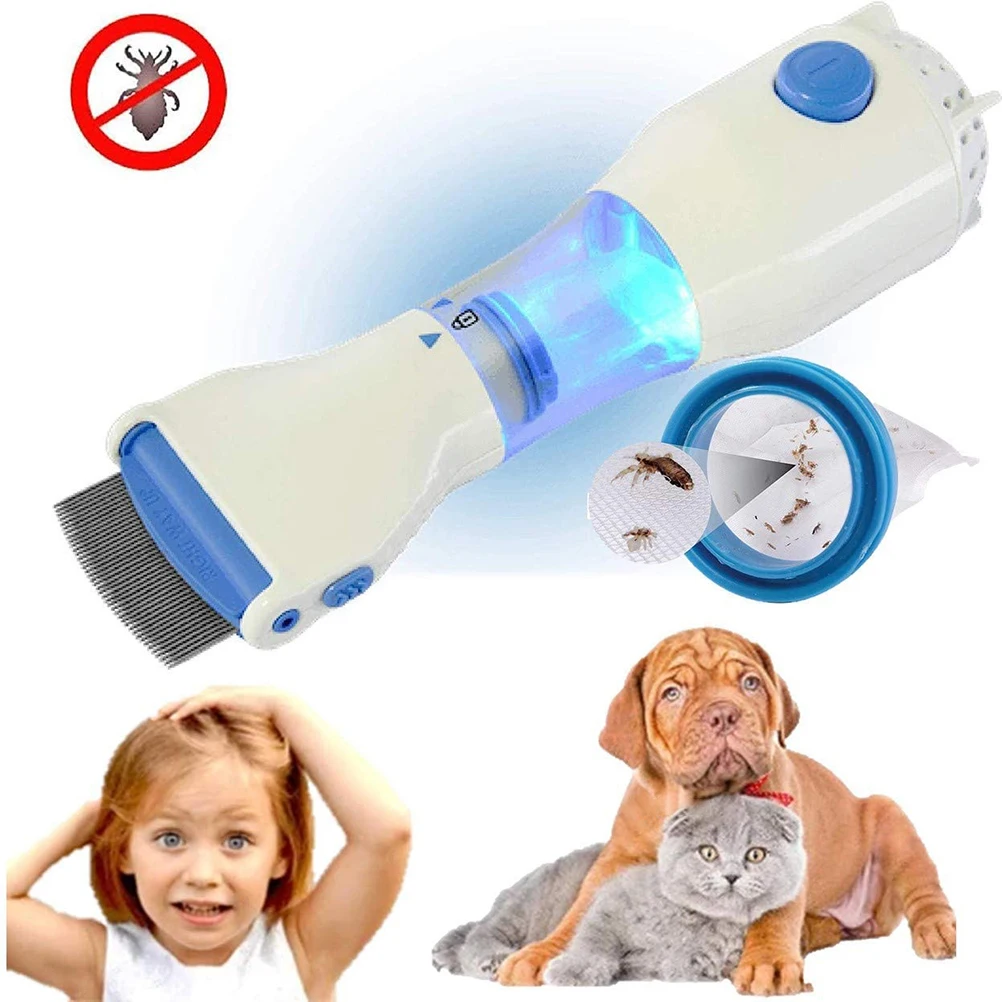 

New Electric Fleas Removal Comb for Dogs And Cats EU/UK Plug Pet Dog Comb To Repel Lice Puppies Fleas Treatment Puppies