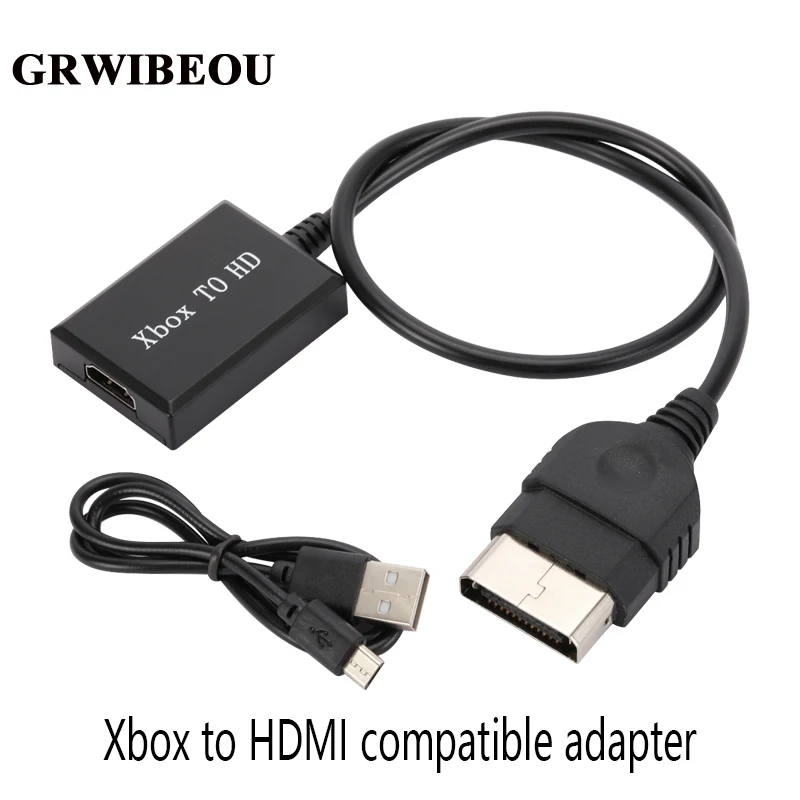 

GRWIBEOU XBox to HDMI-compatible Video Converter Adapter HD 1080P/720P With USB Power Cable For Models Of Original Consoles