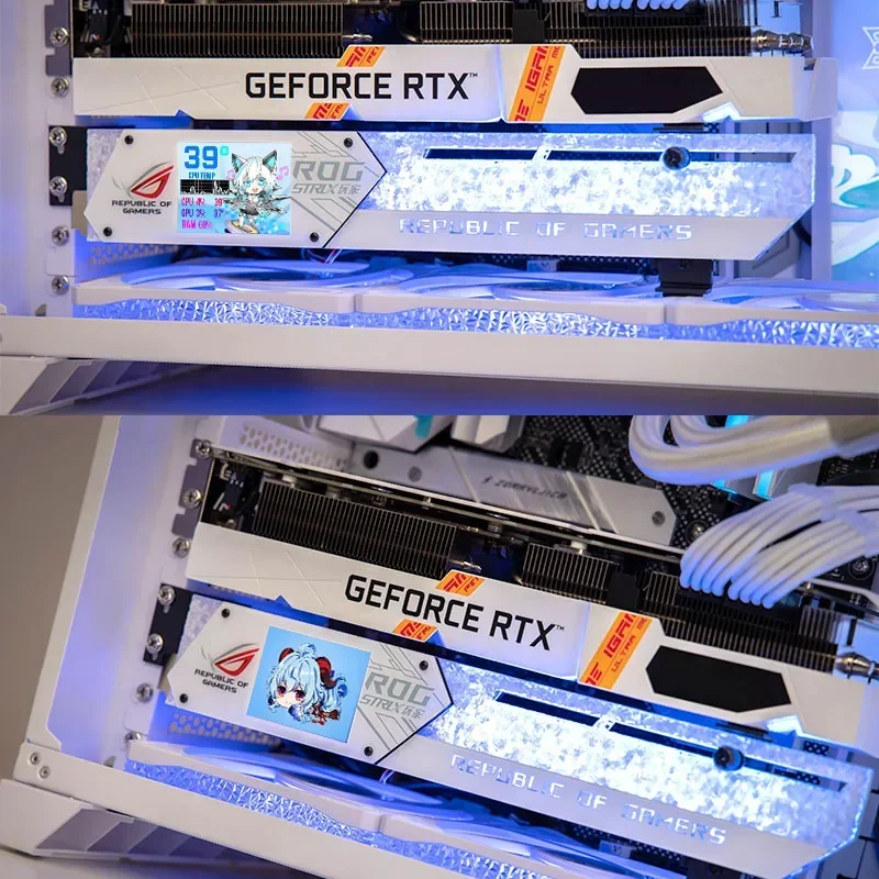 Кронштейн держателя VGA 2 2-дюймовый IPS-дисплей поддержка видеокарты ROG 4080 4070