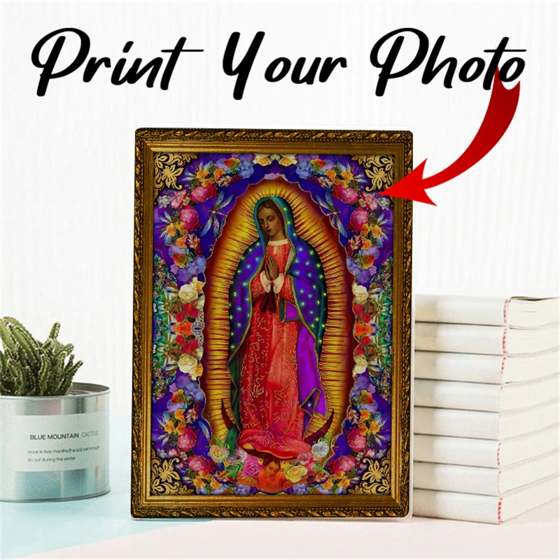 

Custom Photo Journal Personalized Notebook Our Lady Of Guadalupe Stationery Student Diary Cartoon Notepad Portable Soft