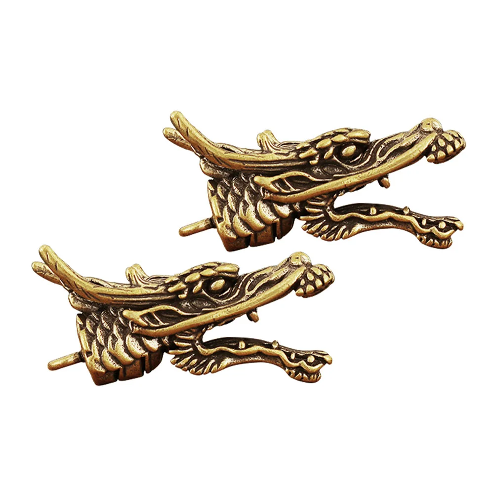 

Латунный подвесной дракон Diy Ювелирные изделия Подвески поделки украшение китайская Фигурка декоративная компактная Изысканная голова ...