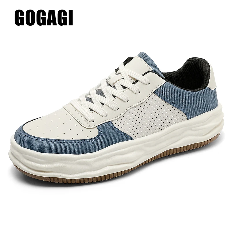 

Мужские Нескользящие кроссовки, на платформе, повседневные Простые, удобная Вулканизированная подошва, для скейтборда