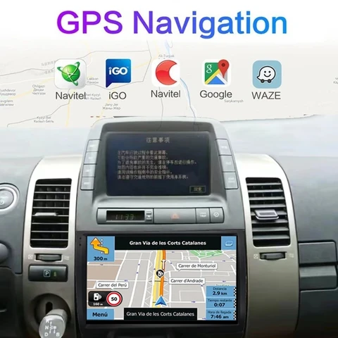 Автомобильный радиоприемник на Android для Toyota Prius 20 2002-2009, стерео мультимедийный плеер с GPS-навигацией, интеллектуальная система