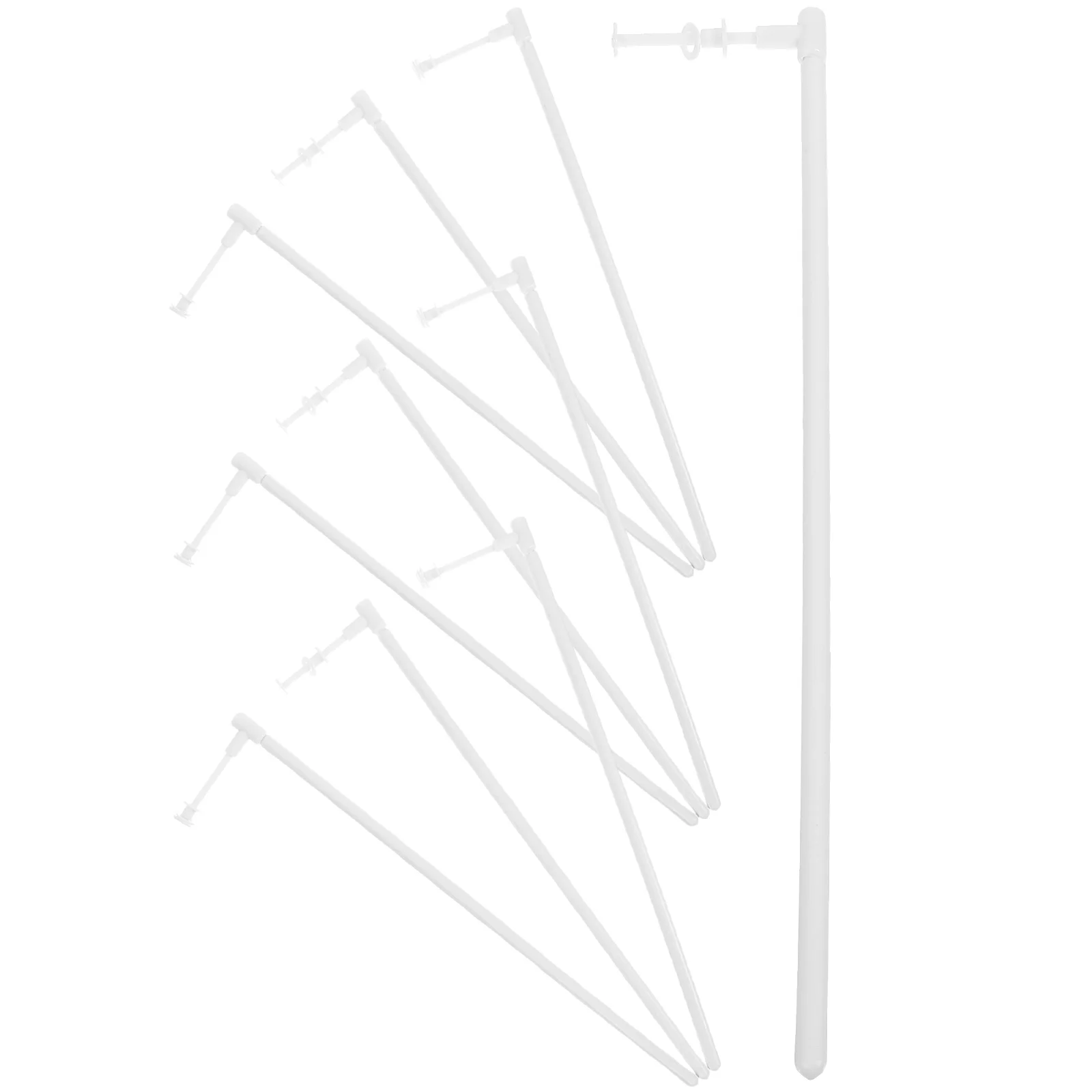 

10 Pcs Windmill Poles Rods Windmills Garden Reusable Pinwheel DIY Making Solid Sturdy Handheld