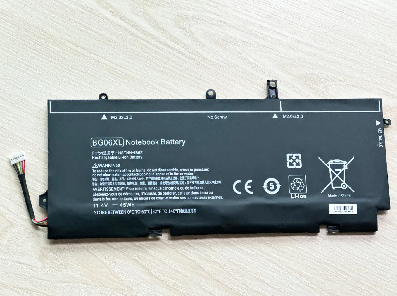 Фото BG06XL HSTNN-IB6Z HSTNN-Q99C 804175-1B1 Аккумулятор для HP EliteBook 1040 G3 (P4P90PT) серии 804175-181 804175-1C1 805096-001 №3