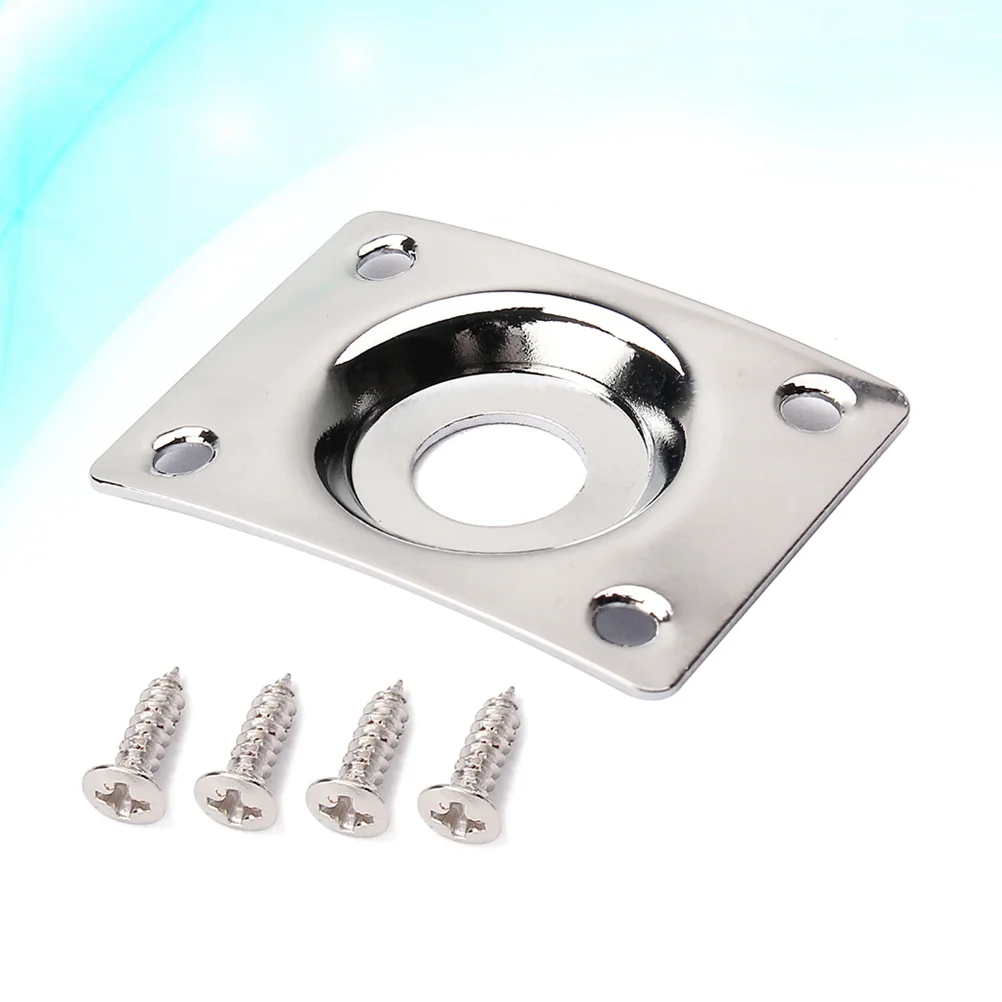 

Guitar Jack Electric Plate Inputoutput Plug Accessories Parts Audio Socket Cable Metal