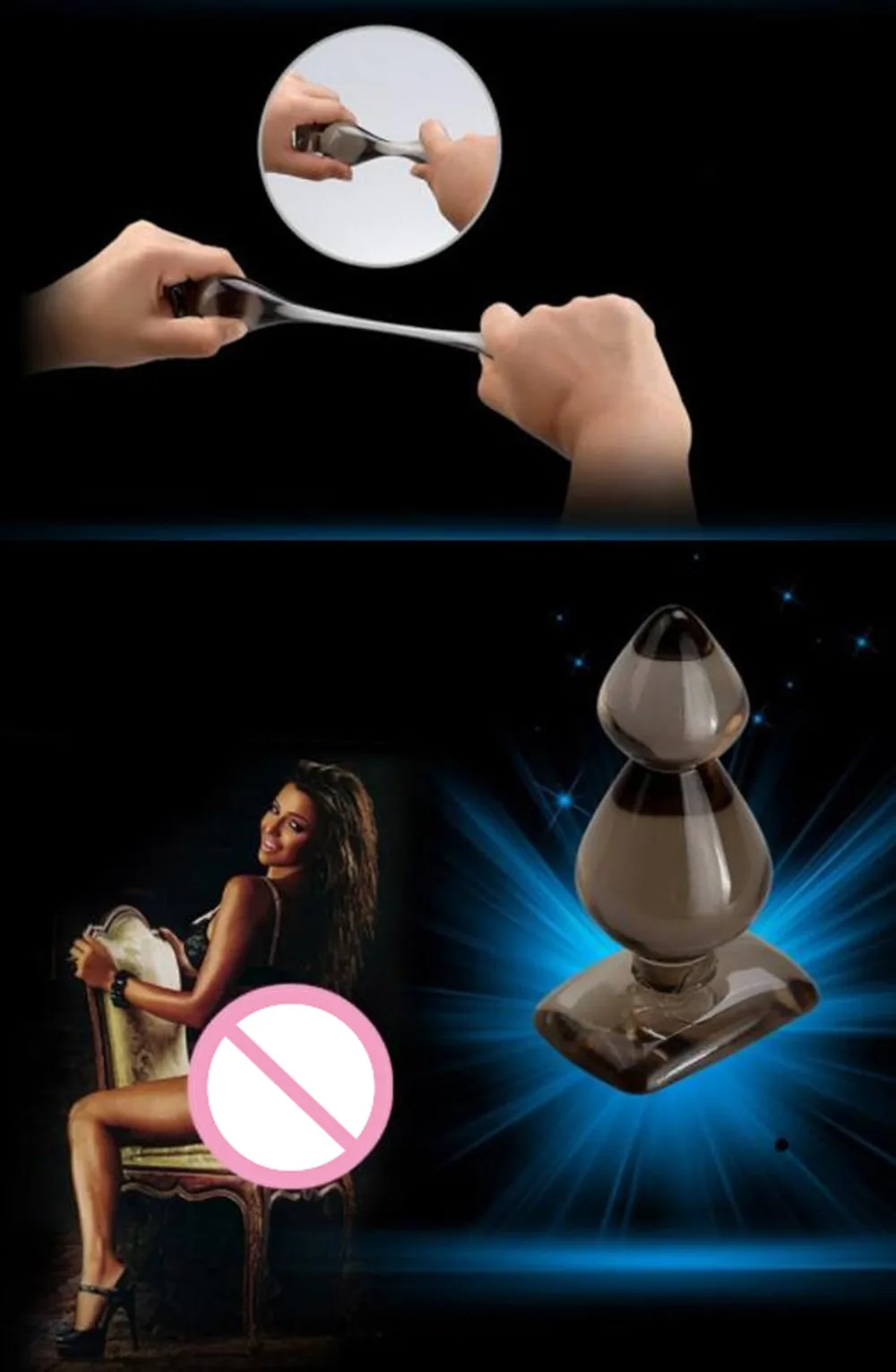 Анальные шарики IGRARK черные