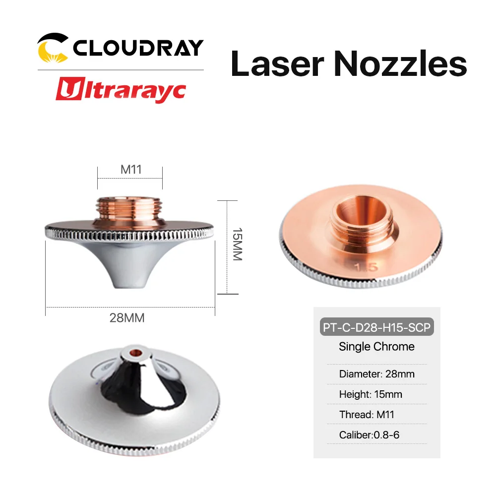 

Cloudray Ultrarayc сварочные сопла D28 0.8-6.0 мм 10 шт.